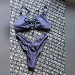 Oneone Swimwear Bikini Set In Navy